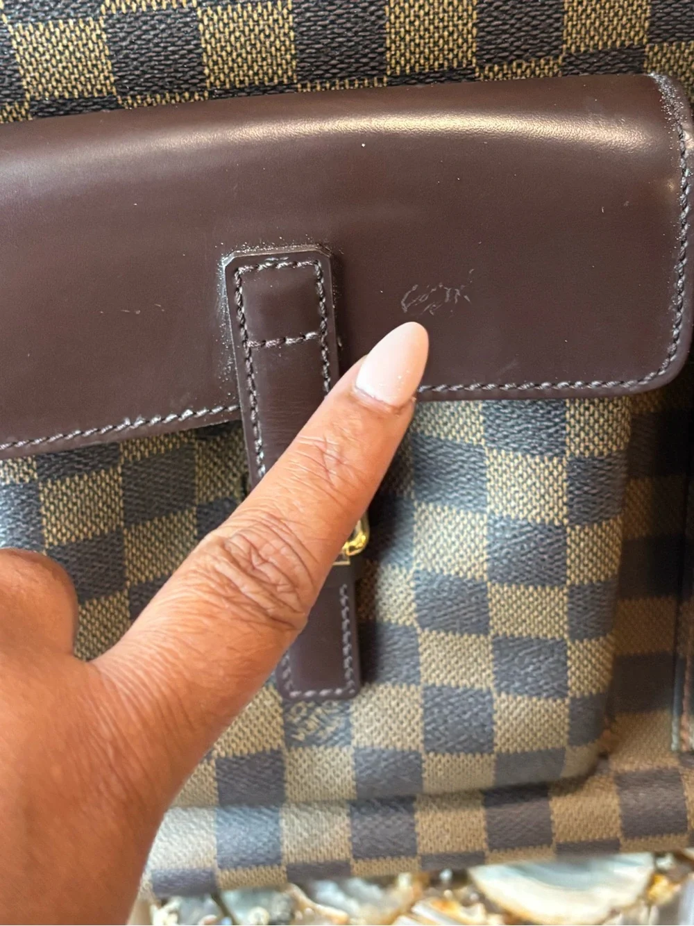 Vintage LOUIS VUITTON Ebene Canvas Tote